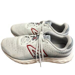 New Balance Mens 520 V8 Grey Red M520LR8 Size 12 Wide 2E Shoes Sneakers EUC
